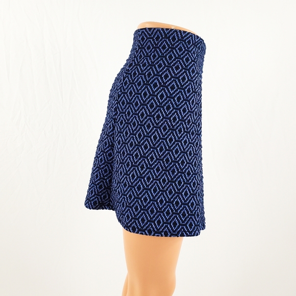 Zara Blue Mini Circle Skirt Size Small - Picture 3 of 9